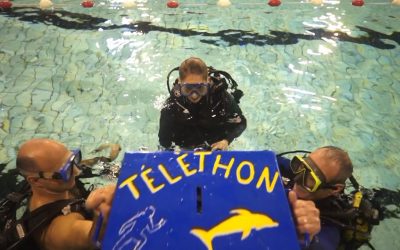 Téléthon 2015 batême de plongée à Vienne